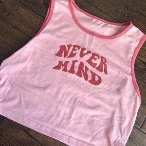 Graphic Cropped Tank